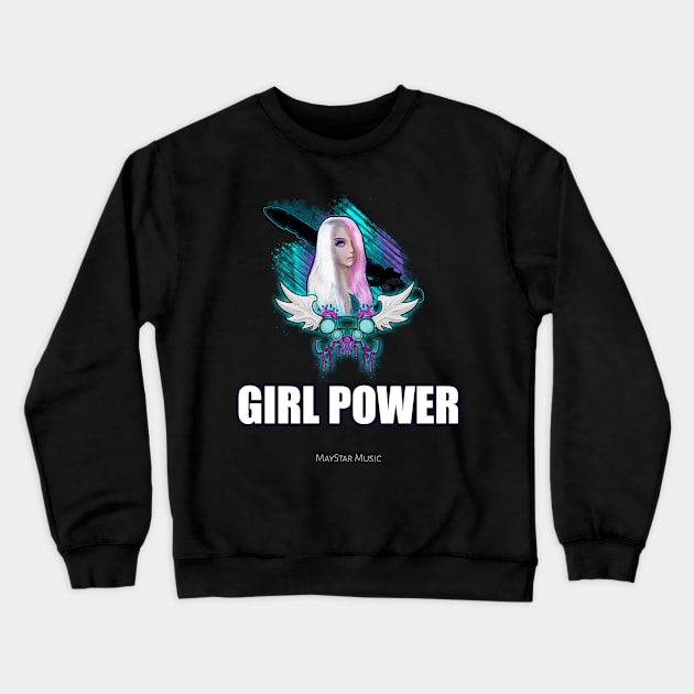 Girl Power Gamer Crewneck Sweatshirt by MaystarUniverse